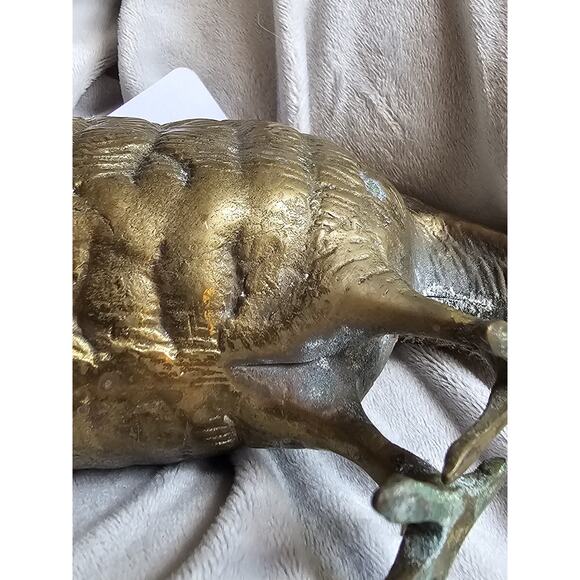 Vintage MCM Brass Quail Or Grouse Figurines-set of 2. In Amazing Condition!!!! - Picture 12 of 14